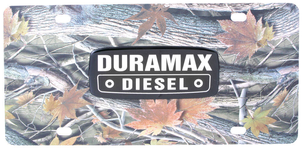 Duramax+Diesel+Logo Duramax Diesel License Plate - Chrome-and-Black Logo - Stainless Steel ...