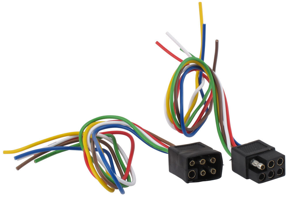 6-Pole Square Trailer Wiring Connector Kit (Car and ...