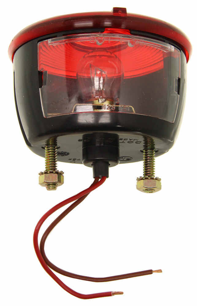 Peterson Round Trailer Tail Light With License Plate Light