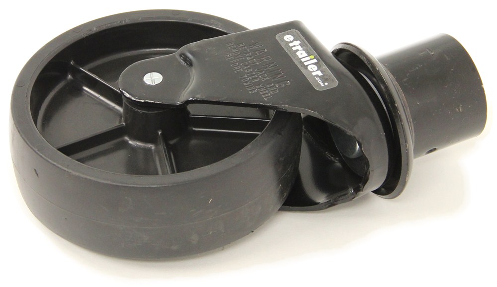 Removable, 6" Caster for Atwood 21/4" Trailer Jacks TwistLock