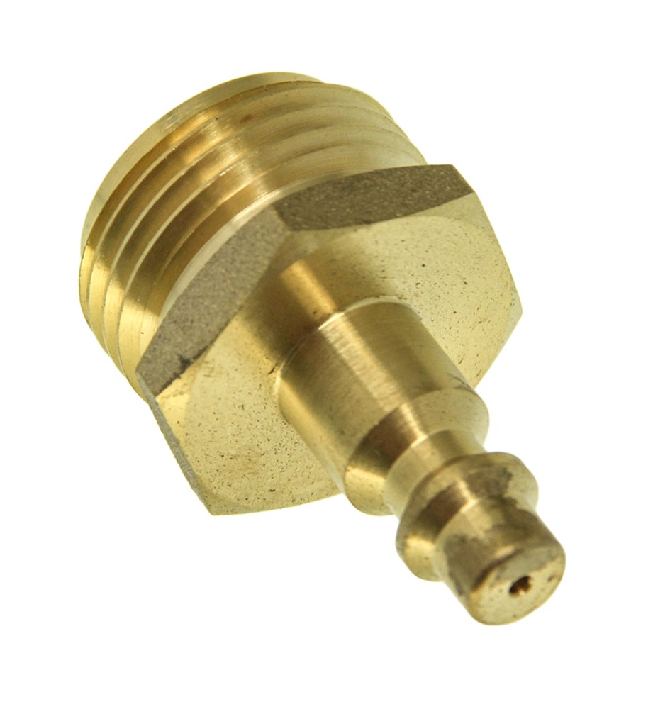 Camco RV Water Line Blow-Out Plug w/ Quick Connect - Brass