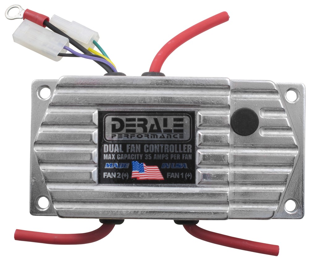 Derale DualFan Adjustable FanControl Thermostat with PushIn Radiator