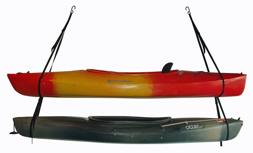 Gear Up Hang 2 - Deluxe Kayak Strap Storage System - 2 Kayaks - 90 lbs 