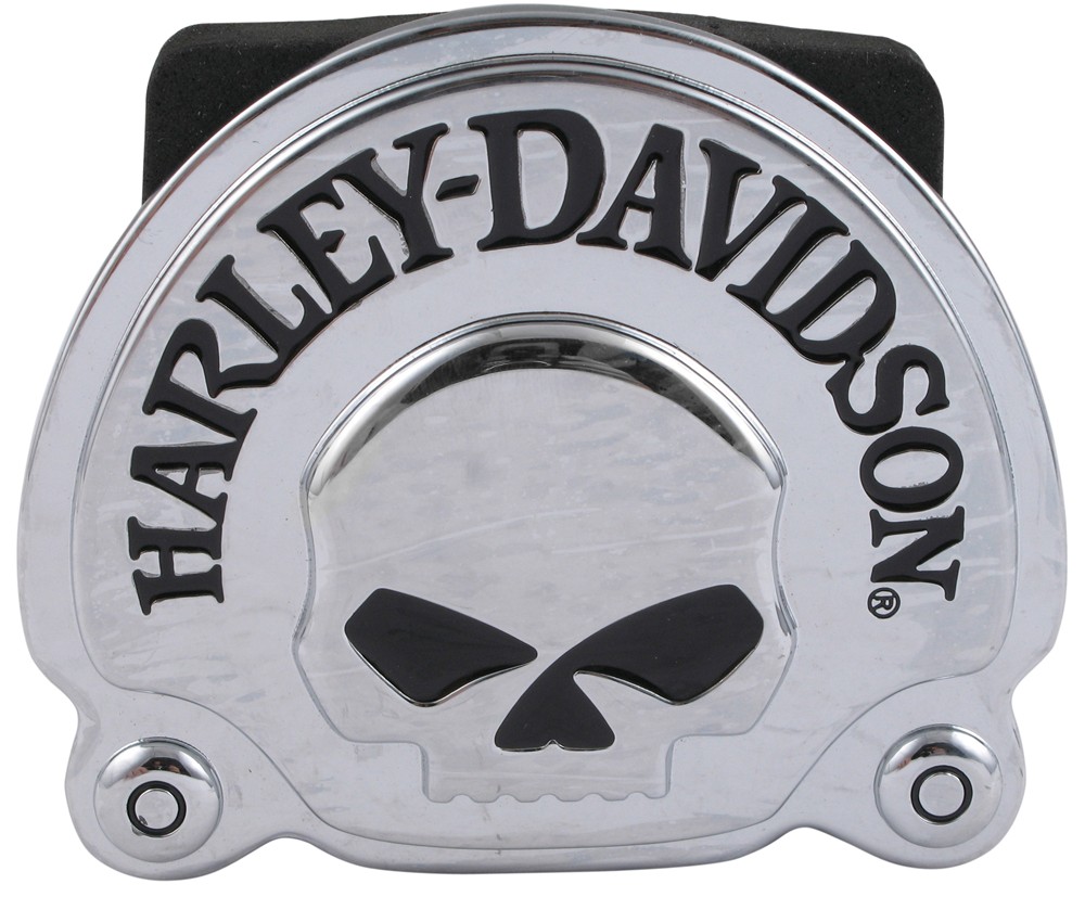 HarleyDavidson Skull 2" Trailer Hitch Receiver Cover Chrome Baron