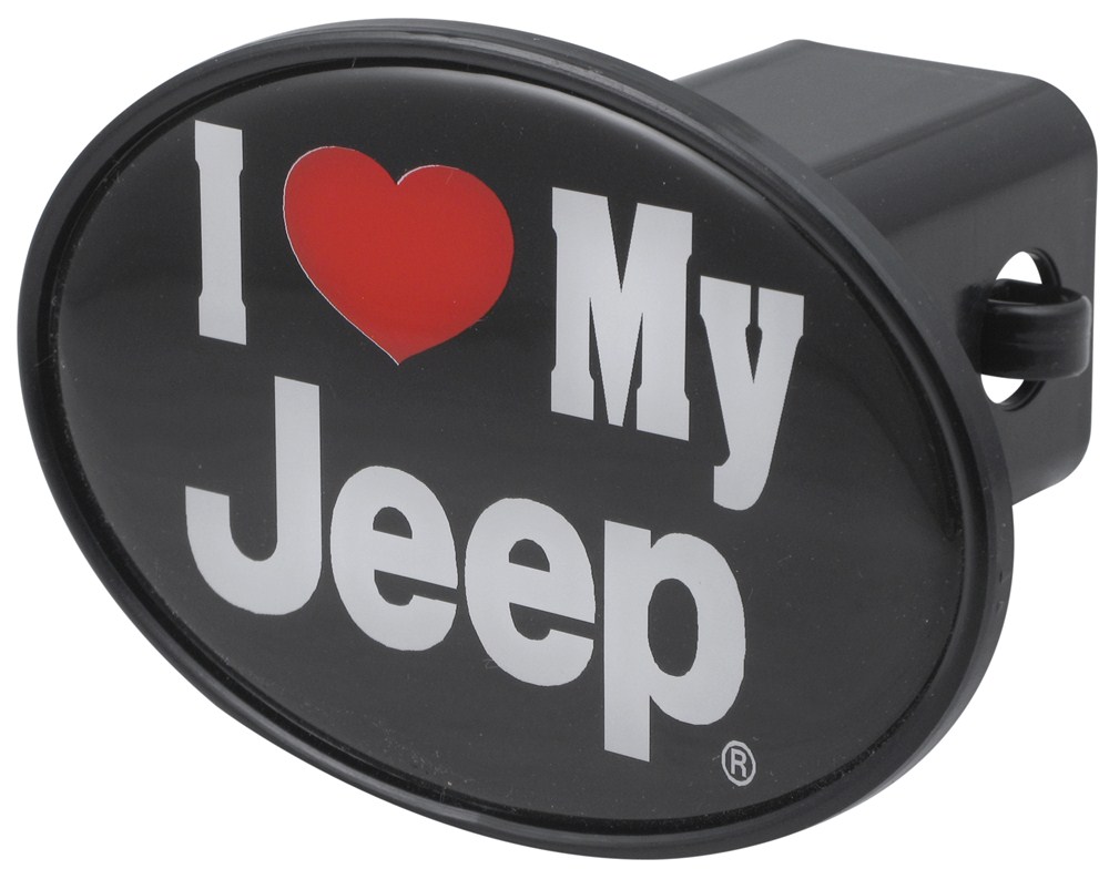 I Love My Jeep 2" Trailer Hitch Receiver Cover Knockout Hitch Covers KD219H