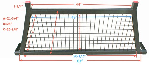 MaxxTow Headache Rack Diagram