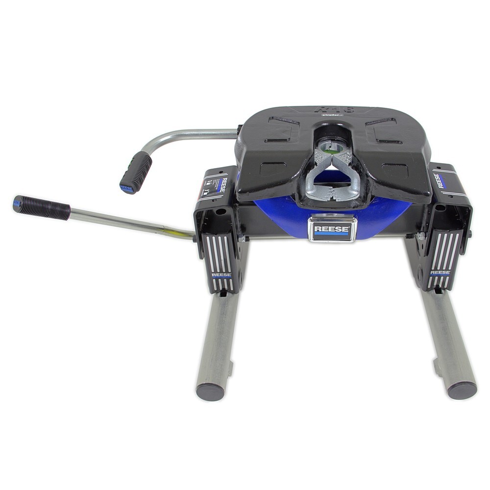 Reese Titan 16 5th Wheel Trailer Hitch w/ Round Tube Slider Serrated