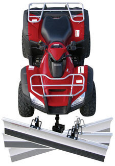 Three-point blade plows straight, to the right or to the left