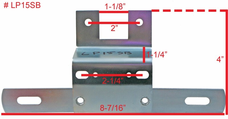 Troubleshooting Trailer Lights >> What are the Dimensions of Trailer License Plate Mount Bracket, # LP15SB | etrailer.com Troubleshooting Trailer Lights >> What are the Dimensions of Trailer License Plate Mount Bracket, # LP15SB | etrailer.com