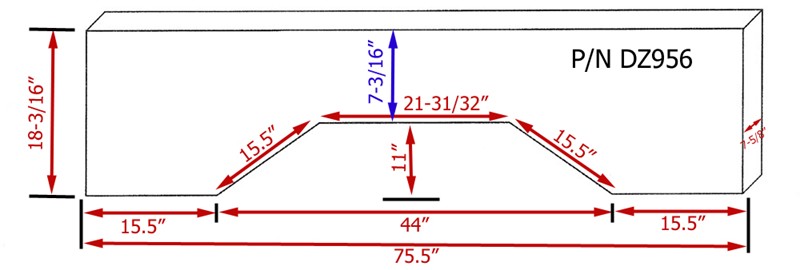 Dimensions for Installation of the DeeZee Wheel Well Toolbox # DZ956 ...
