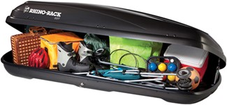 Rhino-Rack cargo box opened