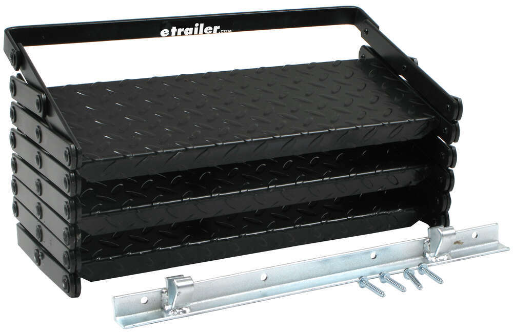 Scissor Steps, 18" Wide, 24" 30" Tall Brophy Enclosed Trailer Parts SS03