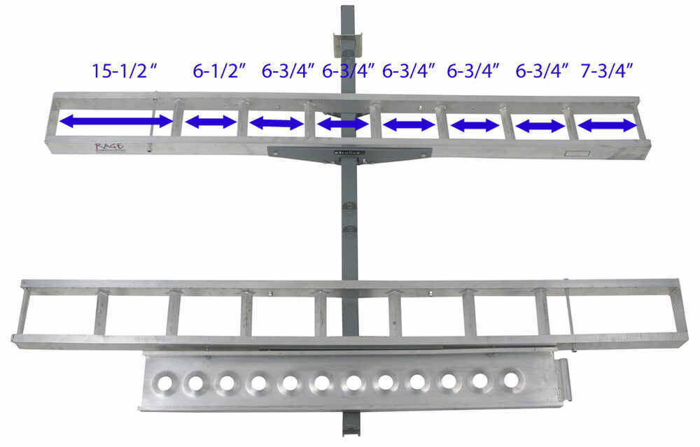 AMC6002 spec 1000 AMC 600 Aluminum Double Motorcycle Hitch Mount Carrier Review