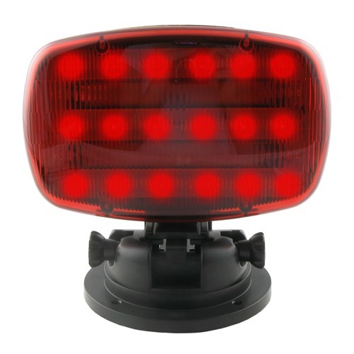 Adjustable Red LED Emergency Light, Magnetic Base