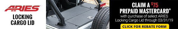 Claim a $75 Prepaid Mastercard with Purchase of Select Locking Cargo Lids