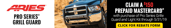 Claim 150 Prepaid Mastercard with Purchase of Select Pro Series Grille Guard with LED Light Kit