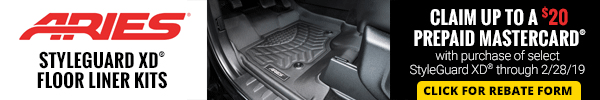 20 Dollar Prepaid Mastercard with Purchase of Select StyleGuard XD Floor Liner Kitr