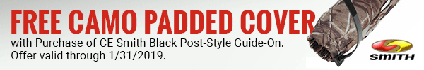 Free Camo Padded Cover with Purchase of CE Smith Black Guide-On Post