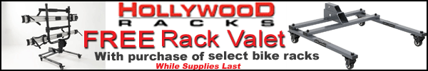 Free Rack Valet with purchase of select Hollywood Racks bike racks