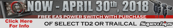 Free EAS Switch via Mail In Rebate form with purchase of select TD2 or Trailcal