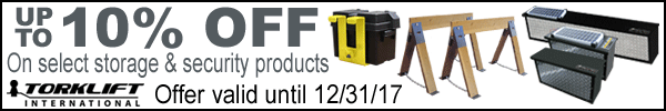 Instant Rebate on Select Torklift RV Storage and Security Products