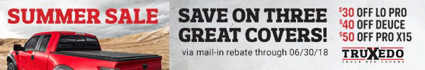 Save Up To 50 Dollars on Select Truxedo Tonneau Covers with Mail In Rebate