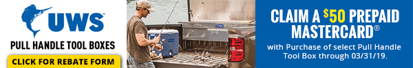 Claim a 75 Dollar Prepaid Mastercard with Purchase of Select Pull Handle Tool Box