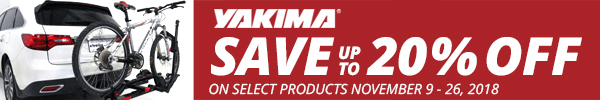 Save Up To 20 Percent on Select Yakima Products