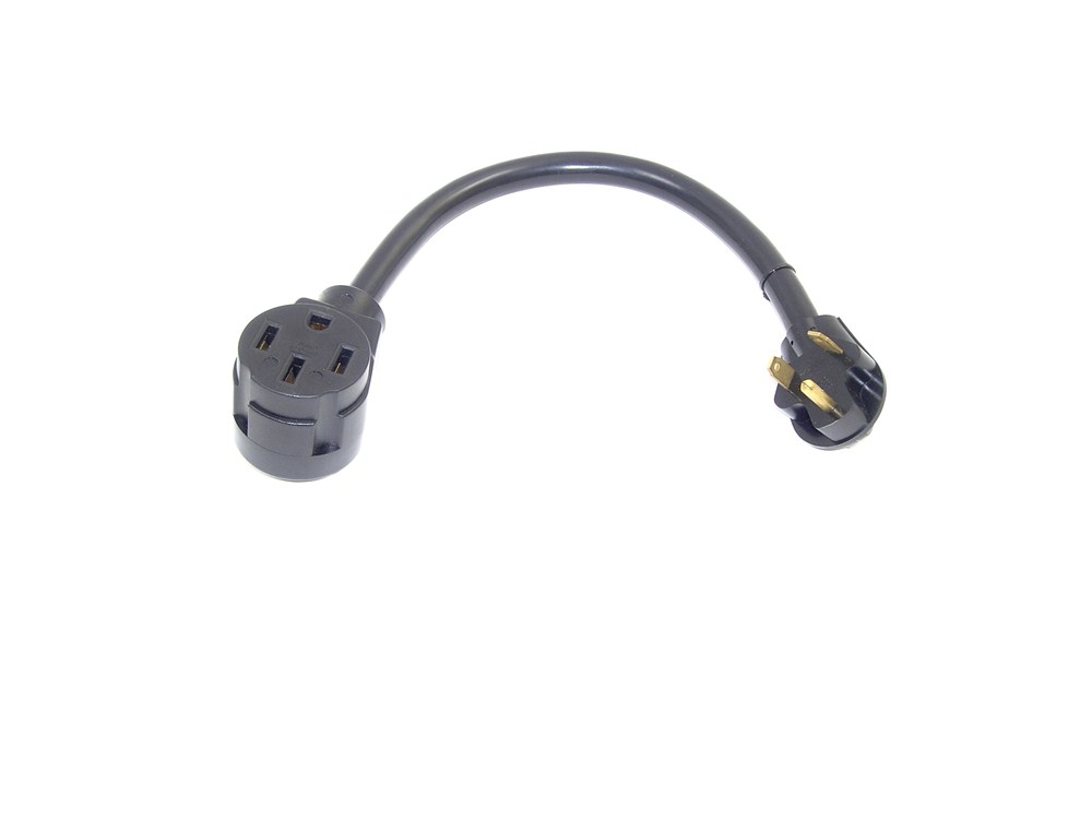 Rv power cord adapter 30a male to 15a female