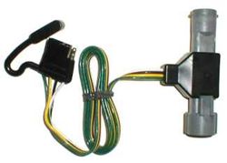 T One Vehicle Wiring Harness With 4 Pole Flat Trailer Connector