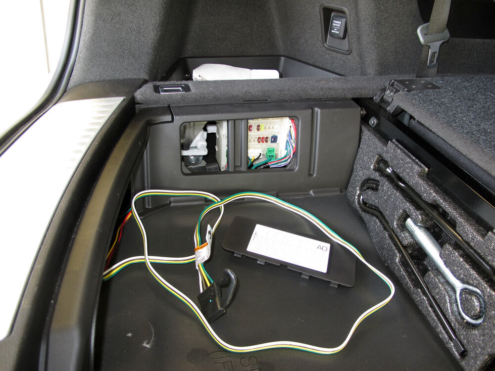 T One Vehicle Wiring Harness With 4 Pole Flat Trailer