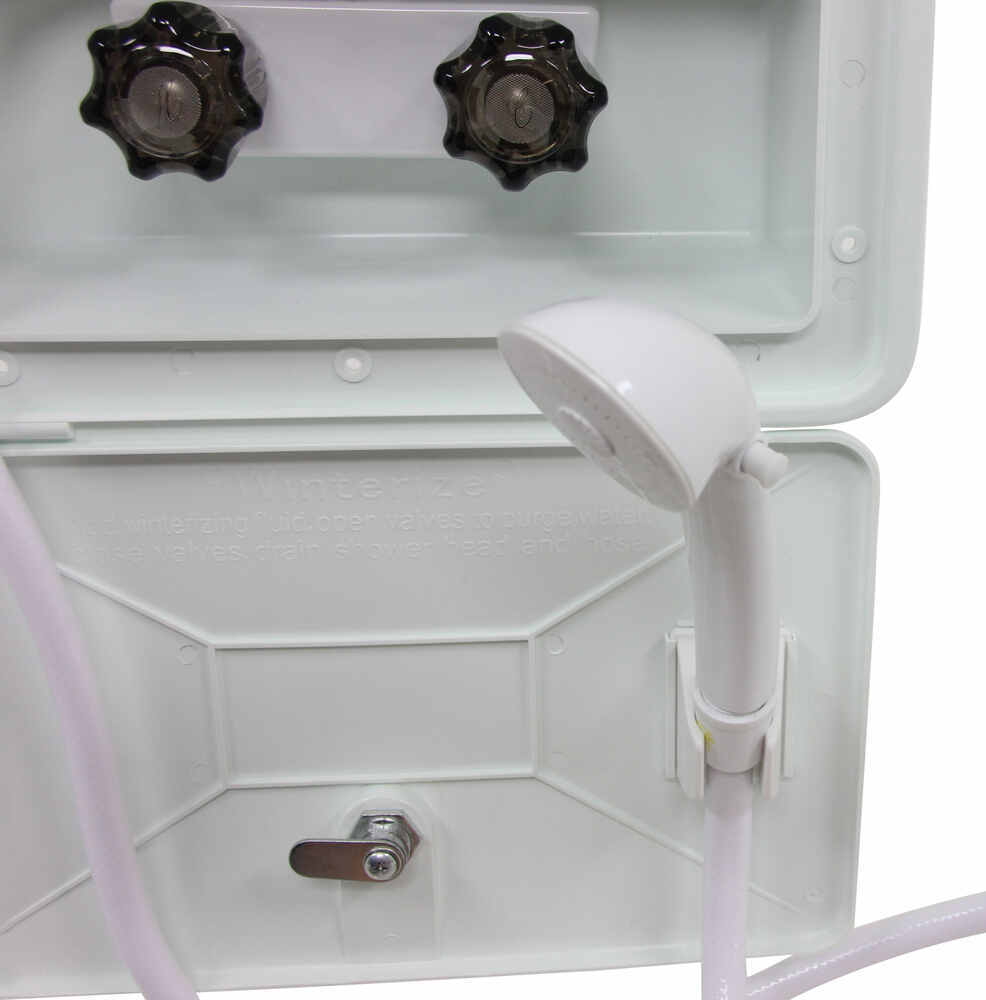 Exterior Shower Box White Patrick Distribution RV Showers and Tubs