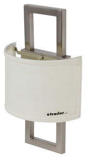 Gustafson RV Wall Sconce w/ Half Shade - Satin Nickel Gustafson Lighting RV Lighting 277-000235-236