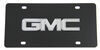 DWD Plastics stainless steel GMC logo license plate.