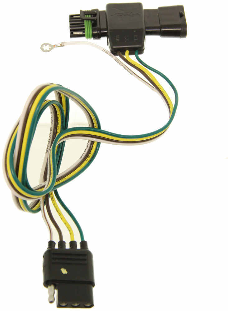 Hopkins Plug-In Simple Vehicle Wiring Harness with 4-Pole Flat Trailer