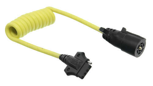 Coiled Adapter 7-way Flat Pin Blade To 5-flat