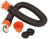 Camco Rhinoflex rv sewer hose, fittings and storage caps.