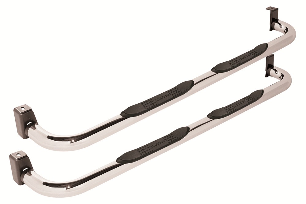 DeeZee Universal 3" Round Nerf Bars 64" Long Stainless Steel DeeZee Nerf Bars Running