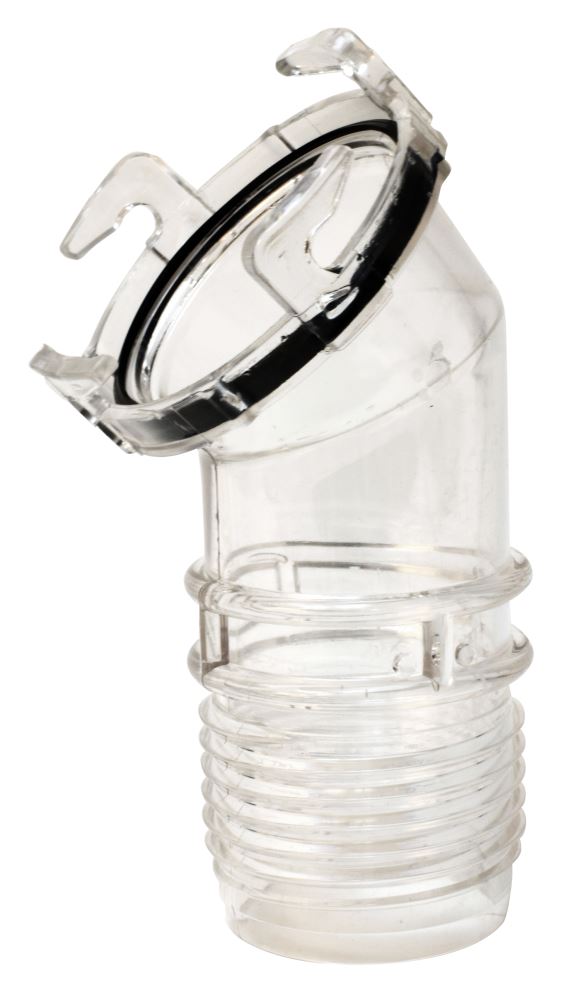 Clearview Threaded RV Sewer Hose Adapter - 45-Degree