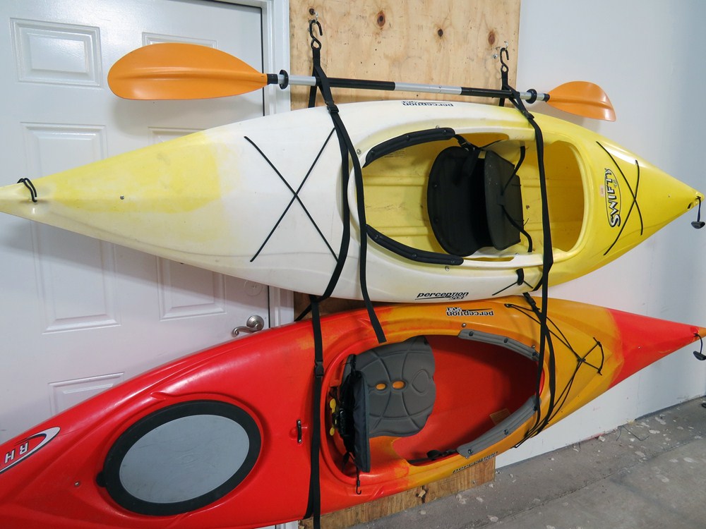 Gear Up Hang 2 - Deluxe Kayak Strap Storage System - 2 Kayaks - 90 lbs 