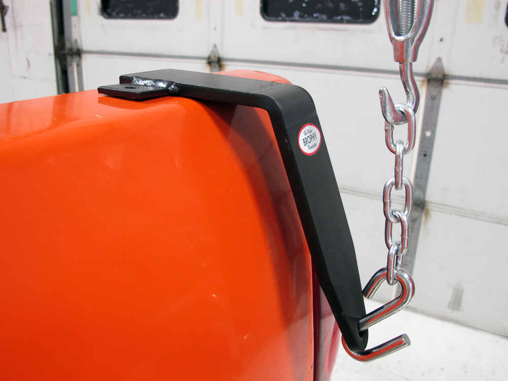 Brophy Stake Pocket Mounted Camper Tie Downs Bed Mount Black Powder