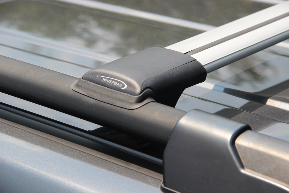 Whispbar Rail Bar Roof Rack for Raised, Factory Side Rails Aluminum