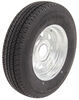 Karrier radial tire with 14 inch galvanized wheel. 
