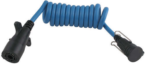 Hopkins Heavy-duty Coiled Trailer Connector Adapter - 7-way To 6-pole Round