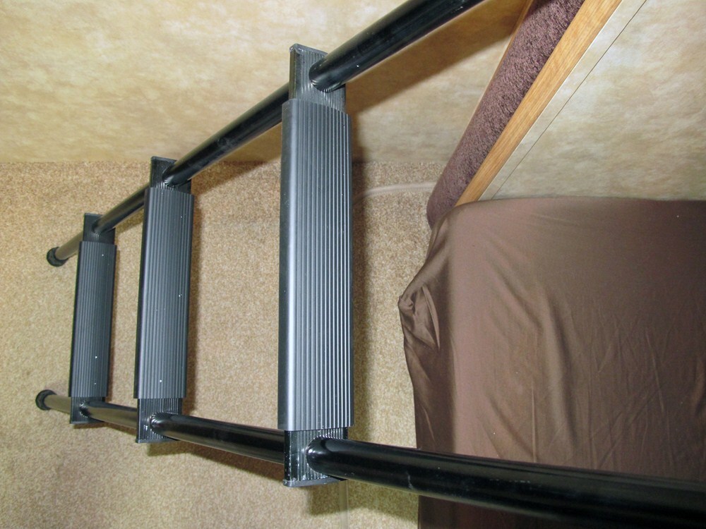Stromberg Carlson RV Bunk Ladder Aluminum Black 60" Tall
