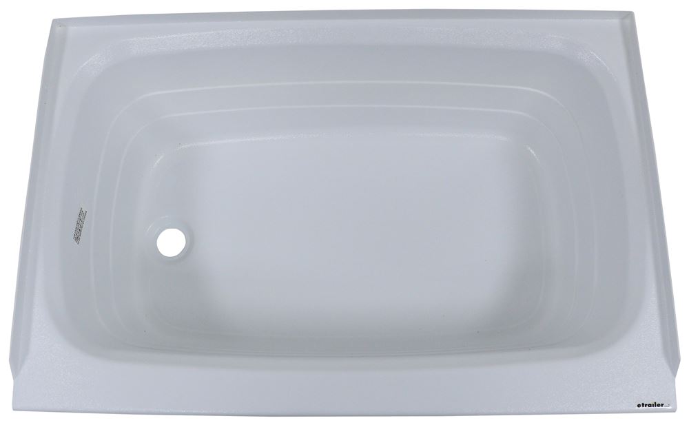 Better Bath 24" x 36" RV Bath Tub Left Drain White Lippert