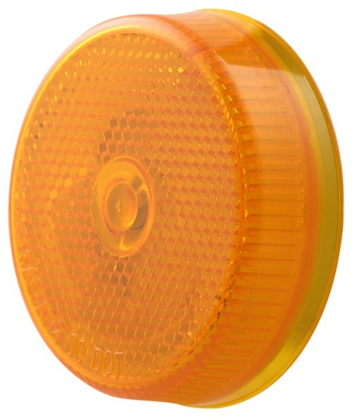 Sealed 2-1 2 U0026quot Round Trailer Clearance Side Marker Light With Reflector
