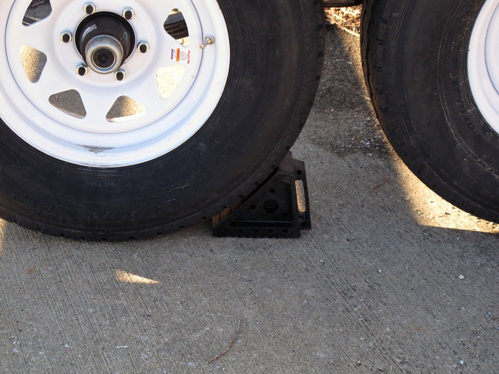 MaxxTow Wheel Chock with Handle - Solid Rubber MaxxTow ...