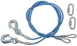 Roadmaster straight safety cables in blue. 