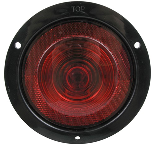 Sealed 4 U0026quot Round Trailer Stop Turn And Tail Light With Reflector Flange Mount 4